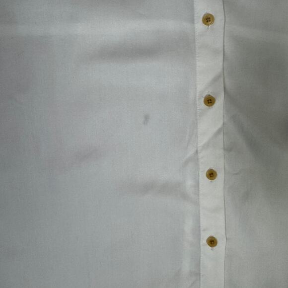 Madewell Relaxed Dolman Button-Up Shirt WMNS XS White Natural Undyed Long Sleeve - Picture 6 of 9